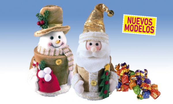muñecos navidad con bombones
