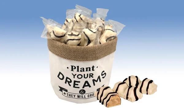 Macetero saco con Damachoc white