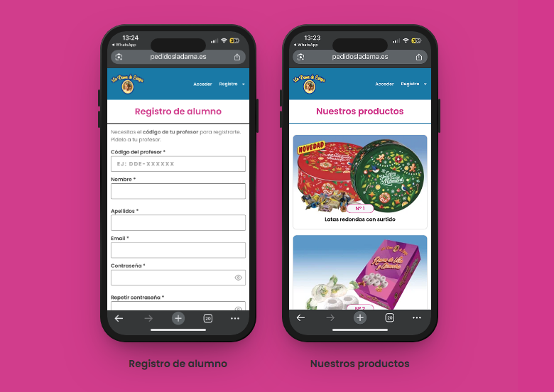 nueva app pedidos la dama de estepa